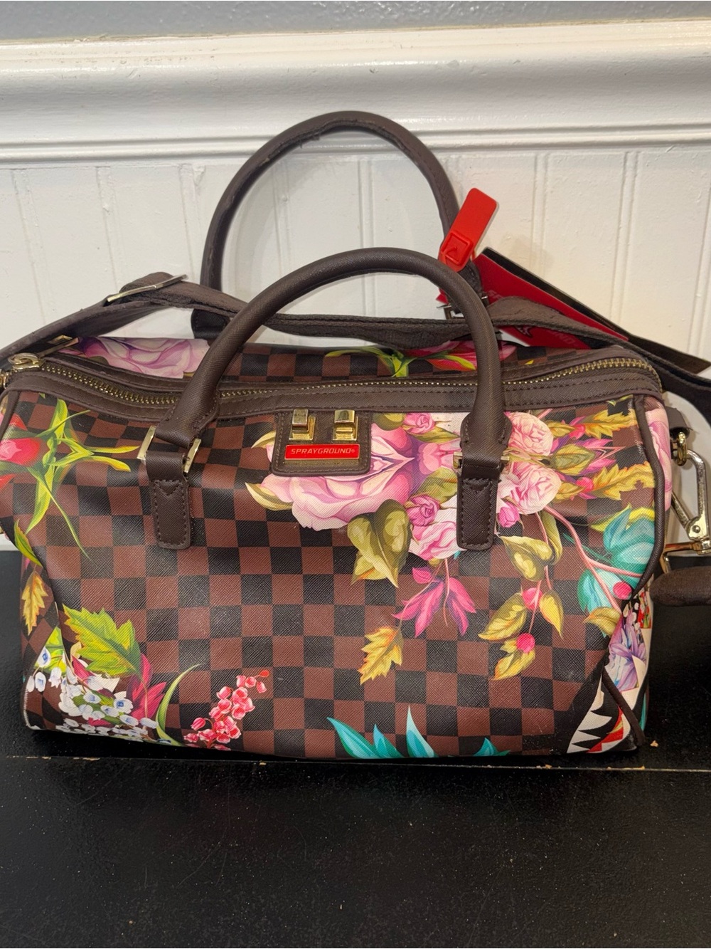 SprayGround Garden Of Sharks Mini Duffle handbag